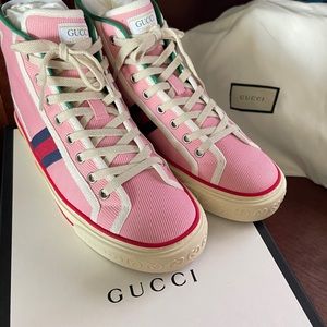 GUCCI pink tennis 1977 wild rose 39 women’s sneakers